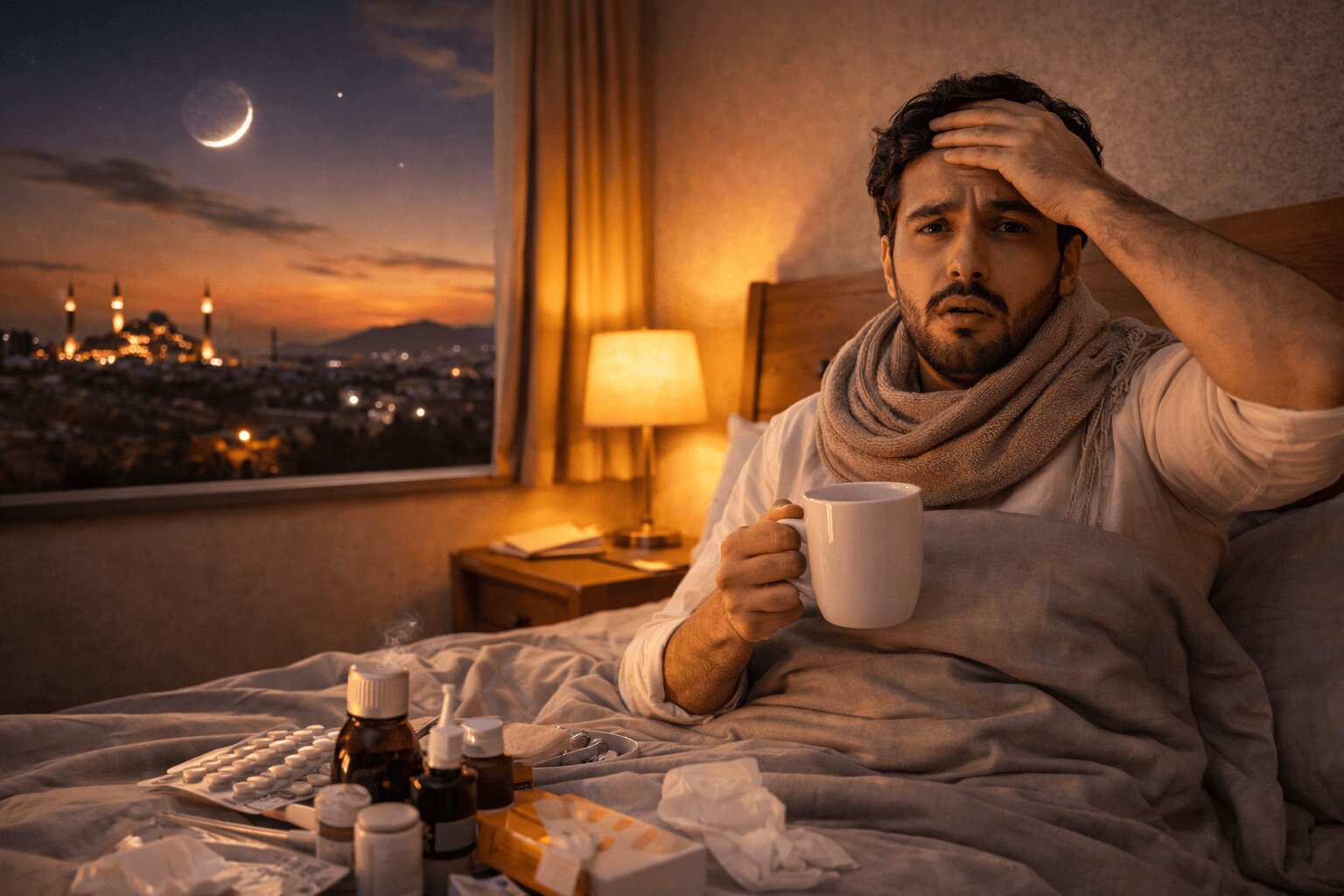 Oraza tutup gündiz kesellän adam nähili hereket etmeli?